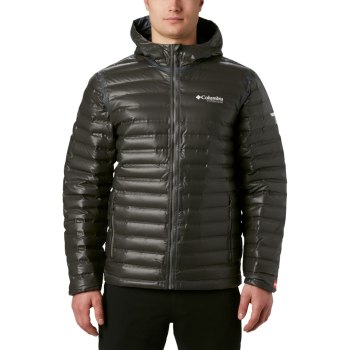 Columbia Muške Jakne - OutDry Ex Gold Hooded Down Crne | WPZV-47028